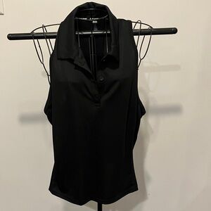 DKNY Black Sleeveless Blouse